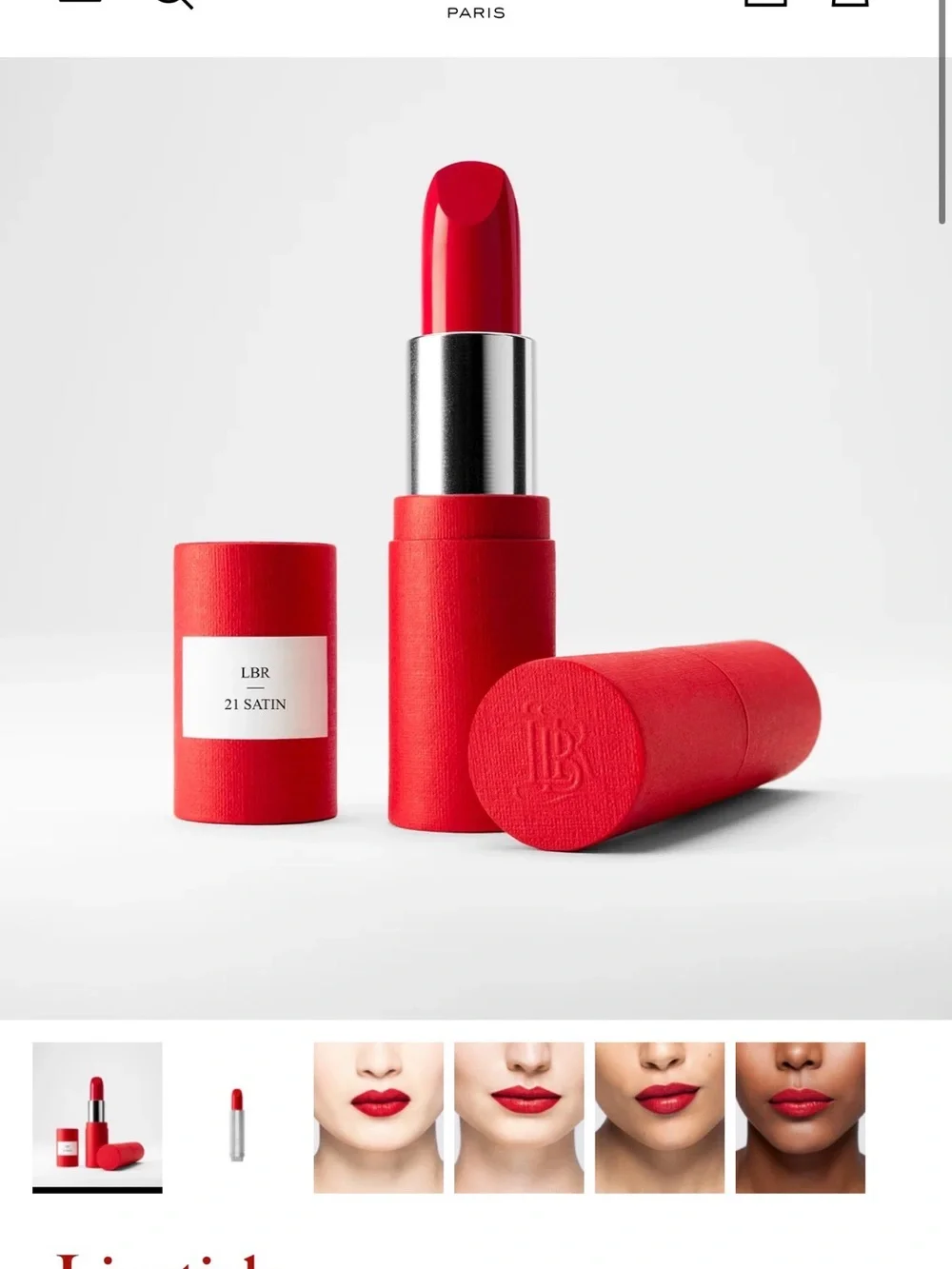 La Bouche Rouge Paris Lipstick Case + Satin Lipstick Refill #21 – Brand New